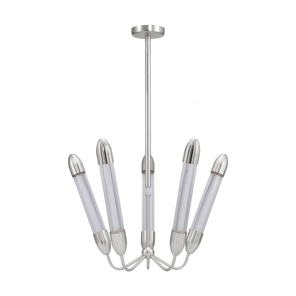 Hõbedane terasest rippvalgusti klaasist varjuga ø 69 cm Lemon Squeeze - UMAGE-image-3