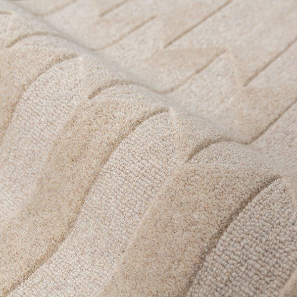 Roheline/naturaalne käsitsi kootud villane jooksja 60x230 cm Apex Border Wool - Flair Rugs-image-4