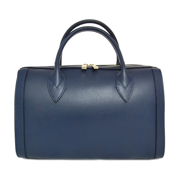Modrá kožená kabelka Giusy Leandri Mona