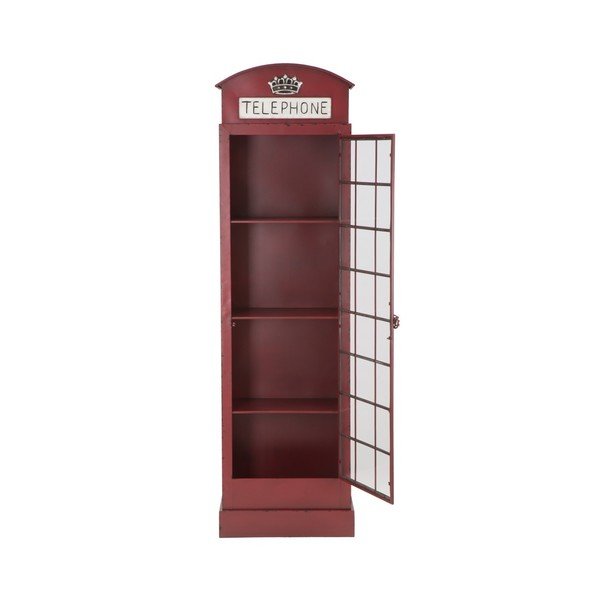 Punane raudne vitriin Londoni telefonikabiin, kõrgus 180 cm - Mauro Ferretti-image-4