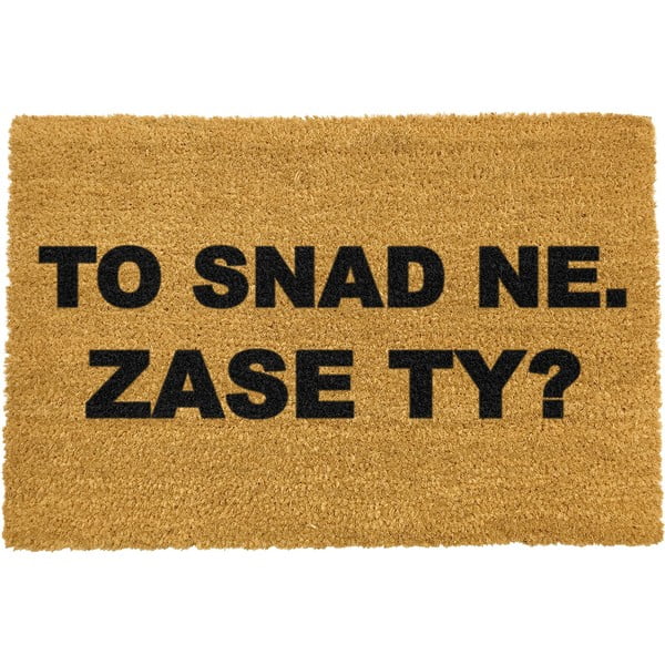Looduslik kookosmatt Again you?, 40 x 60 cm Zase Ty? - Artsy Doormats
