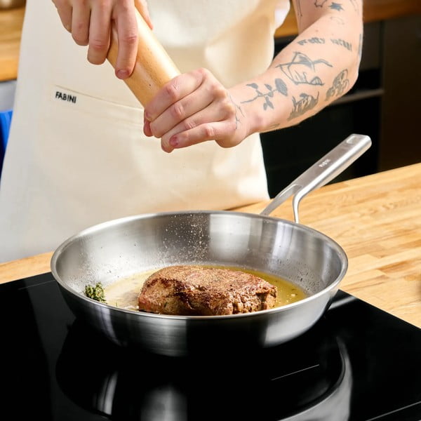 Roostevabast terasest pann ø 30 cm Lucca 3.0 - FABINI-image-1