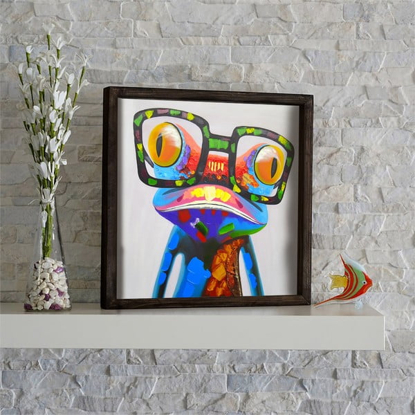 Dekoratiivne raamitud maal "Sammas", 34 x 34 cm - Evila Originals-image-1