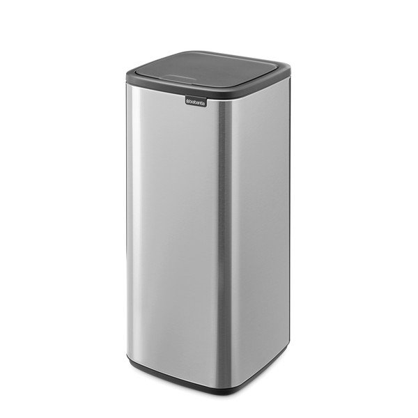 Matt hõbedane puutetundlik terasest prügikast 30 l Bo Touch - Brabantia