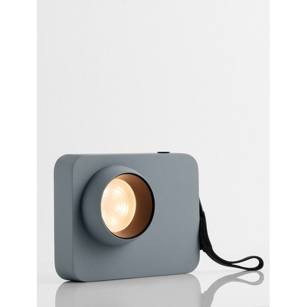 Hallikassinine metallist LED-laualamp hämardatava valgusega (kõrgus 11 cm) Kedros - Nova Luce-image-1
