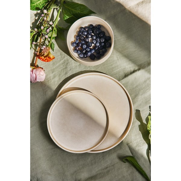 18-osaline beež kivikeraamikast nõude komplekt Malia - Bonami Selection-image-2