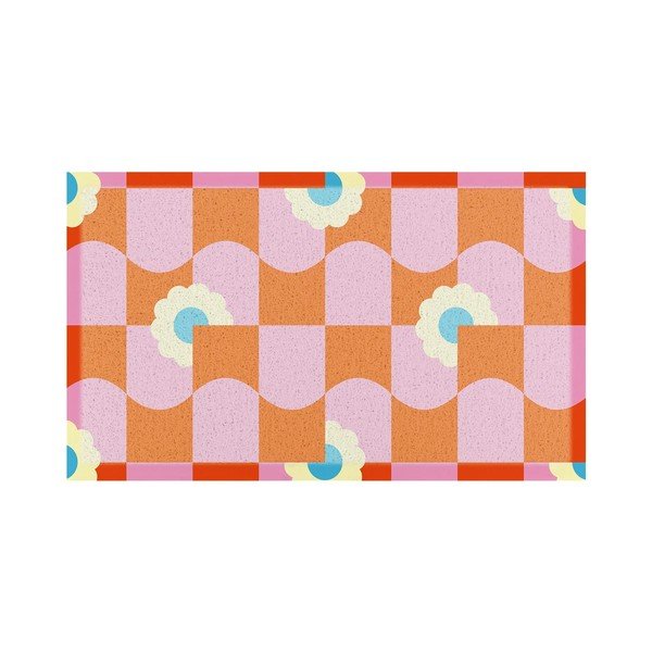 Matt taaskasutatud plastist 40x70 cm Elizabeth Olwen - Artsy Doormats