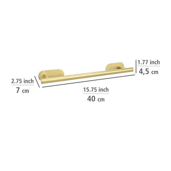 Isehoidev roostevabast terasest rätikuhoidja Orea Gold - Wenko-image-4