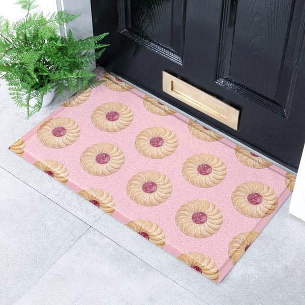 Matt taaskasutatud plastist 40x70 cm Jam Biscuit - Artsy Doormats-image-2