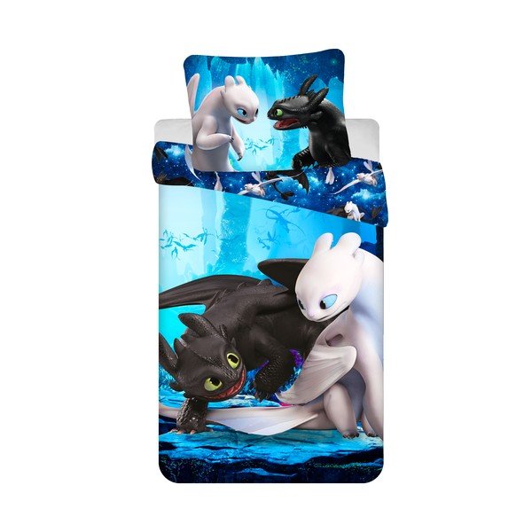 Laste üheinimesevoodipesu mikrokiust 140x200 cm How to Train Your Dragon - Jerry Fabrics