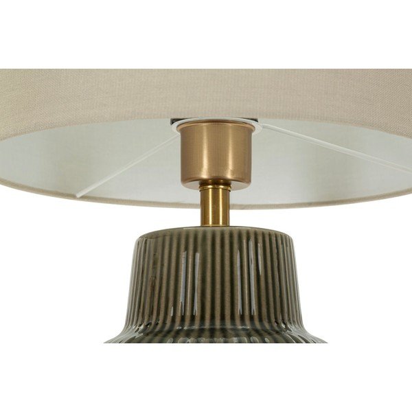 Khaki/kreemikas keraamiline laualamp tekstiilist varjuga (kõrgus 64,5 cm) Harmony - Mauro Ferretti-image-2