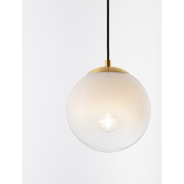 Valge/kuldne klaasist ripplamp ø 20 cm Vita - Nova Luce-image-2