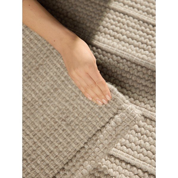 Beež käsitsi kootud villane vaip 120x170 cm Camden Parker - Ted Baker-image-4