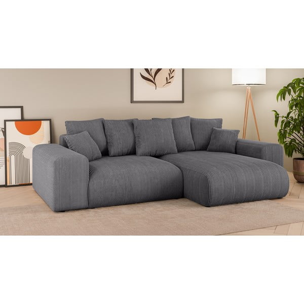 Hall velvetist panipaigaga nurgadiivanvoodi (muutuv) Luma – Ropez-image-1