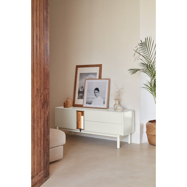 Valge TV-alus 140x56 cm Corvo - Teulat-image-1