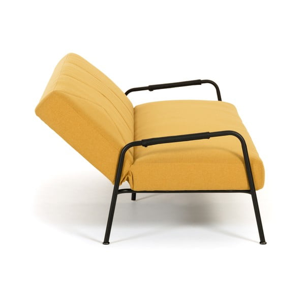 Sinepikollane diivanvoodi Neiela - Kave Home-image-4