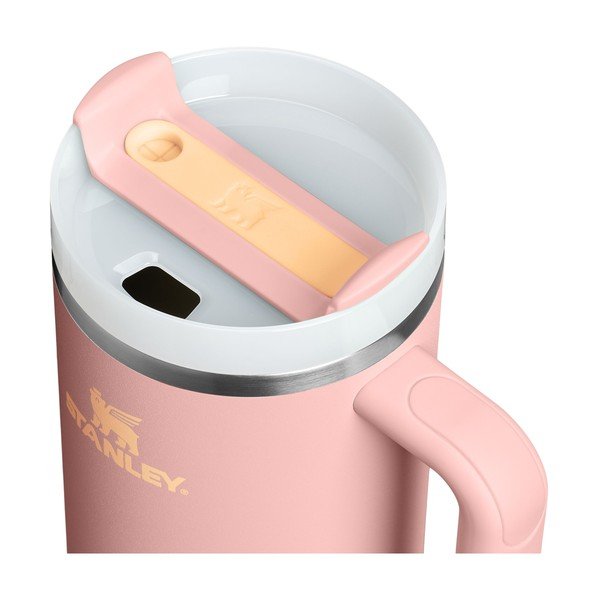 Virsikuvärvi roostevabast terasest termospudel koos kõrrega 1,18 l Quencher H2.O FlowState™ Tumbler Peach Rose - Stanley-image-1