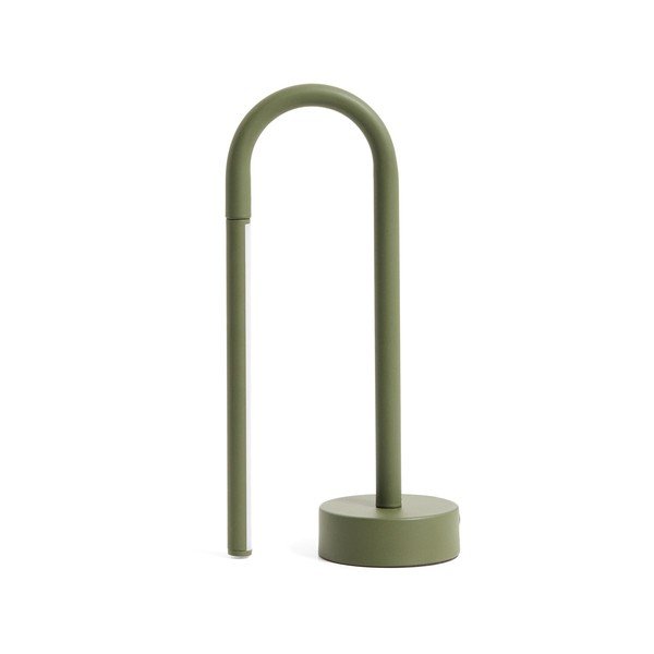 Roheline metallist LED-laualamp (kõrgus 30 cm) Bow - Kave Home