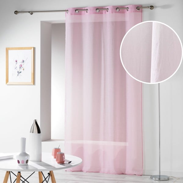 Roosa kardin 140x280 cm Telma - douceur d'intérieur-image-4