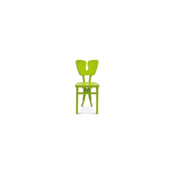 Zelená dřevěná židle Fameg Gitte