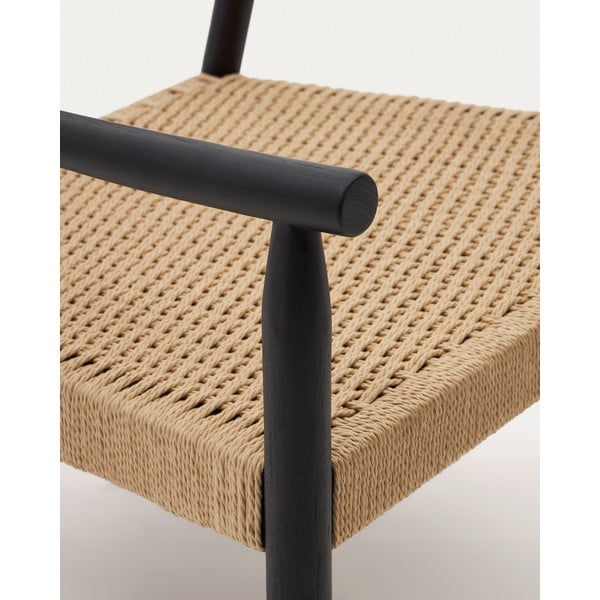 Must punutud tugitool Yalia - Kave Home-image-1