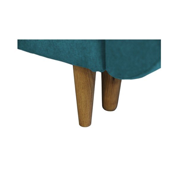 Tyrkysová rozkládací pohovka se světlými nohami Mazzini Sofas Rose-image-1