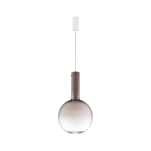 Pruunist klaasist hämardatav LED-rippvalgusti ø 30 cm Nostos - Nova Luce