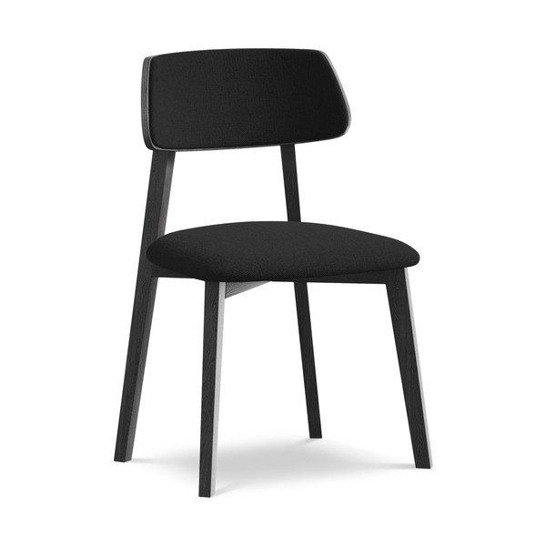 Must täispuidust söögitool Niu - Makamii