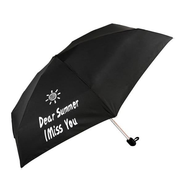 Černý skládací deštník Miss Summer