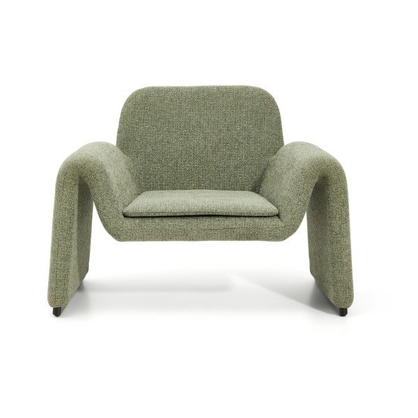 Roheline šenillist tugitool Melvia - Kave Home-image-2