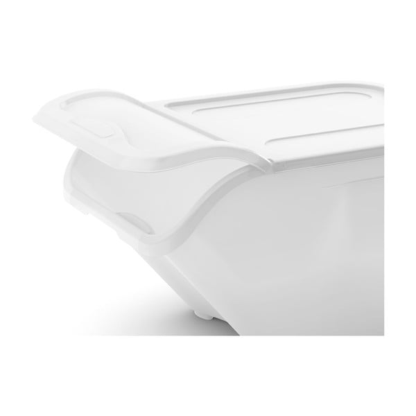 Valge plastikust kaanega hoiukarp 55x39x46 cm All In Box - KIS-image-3