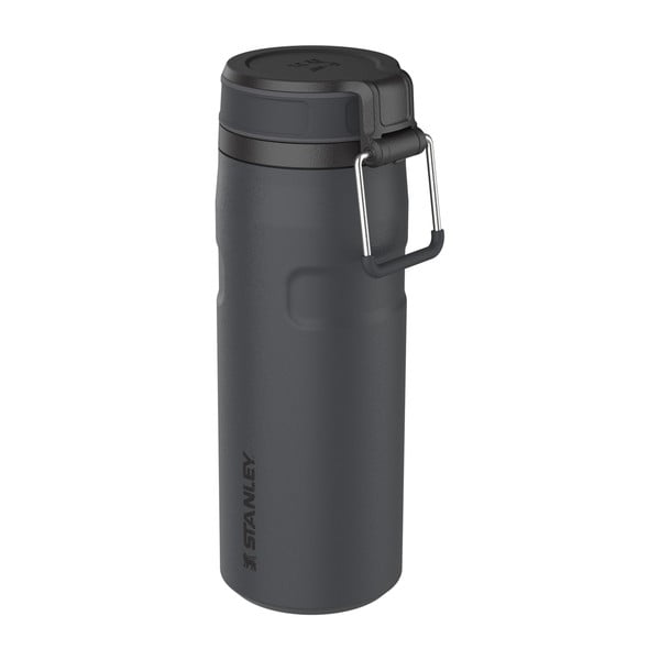 Must termos 470 ml The IceFlow™ Bottle Twist Flip Black - Stanley-image-1