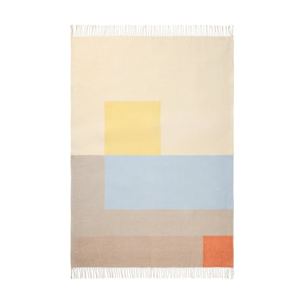 Kollane-sinine pleed 125x190 cm Brick - Mette Ditmer Denmark