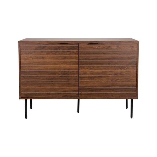 Pruun pähklipuidu spoonist kummut 110x74x40 cm Stripes - White Label