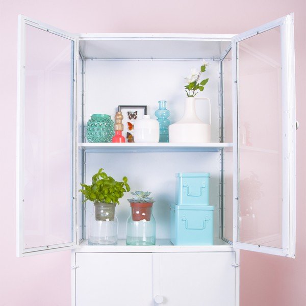 Set 2 skladovacích boxů Present Time Metal Mint-image-2