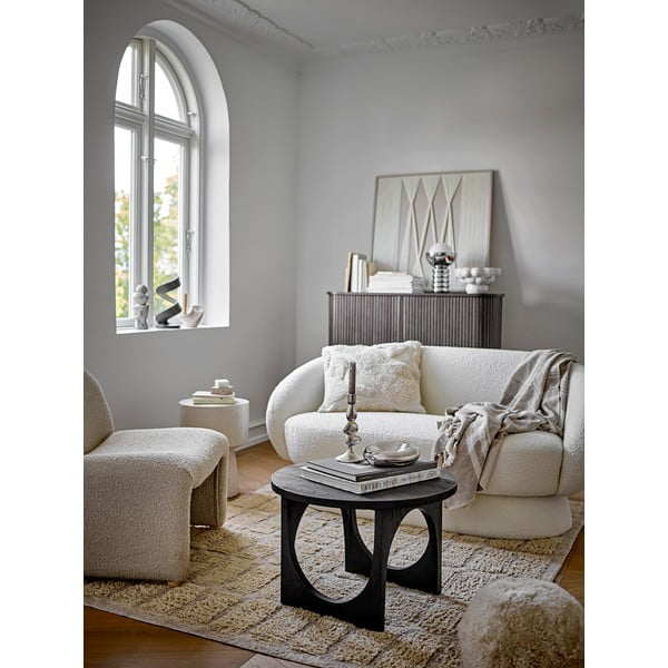 Hõbedane lauavalgusti klaasist varjuga (kõrgus 32 cm) Spike - Bloomingville-image-3