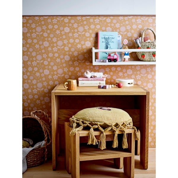 Naturaalset värvi tammepuidust laste väljaheide Bar - Bloomingville Mini-image-1