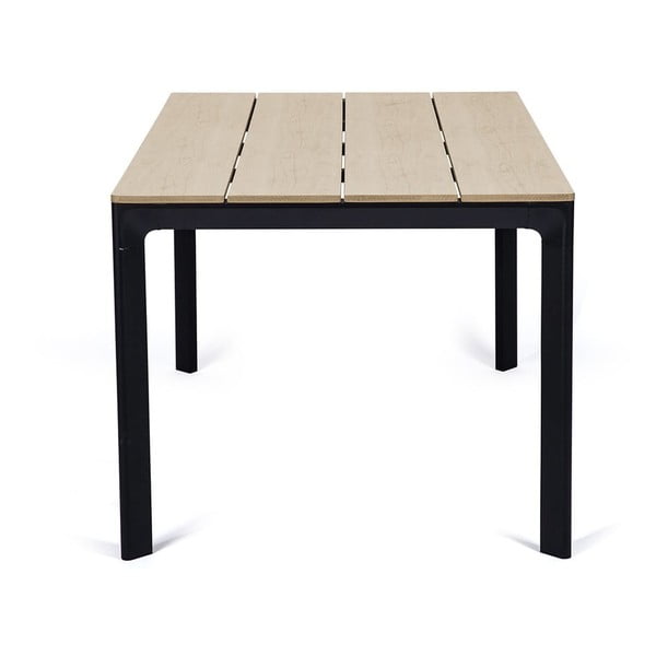 Komplekt 4 musta söögitooli Kai ja puidu värvi laud Thor - Bonami Essentials-image-3