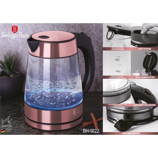 Roosa veekeetja 1,7 l I-Rose Edition - BerlingerHaus-image-3