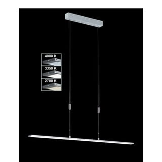 Hõbedane metallist dimmerdatav LED rippvalgusti Metz - Fischer & Honsel