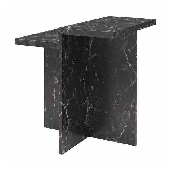 Must marmorimitatsiooniga diivanilaud 56x56 cm Brielle - CosmoLiving by Cosmopolitan-image-2