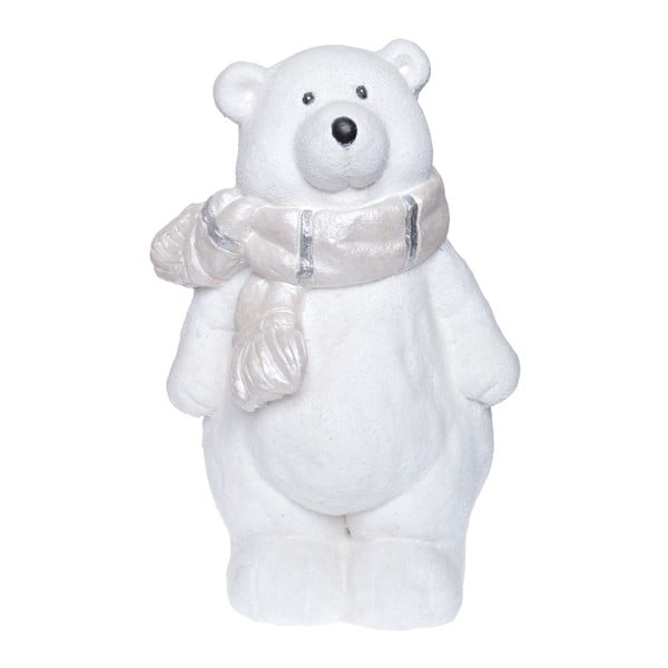 Bílá keramická dekorativní soška Ewax Polar Bear, výška 39 cm