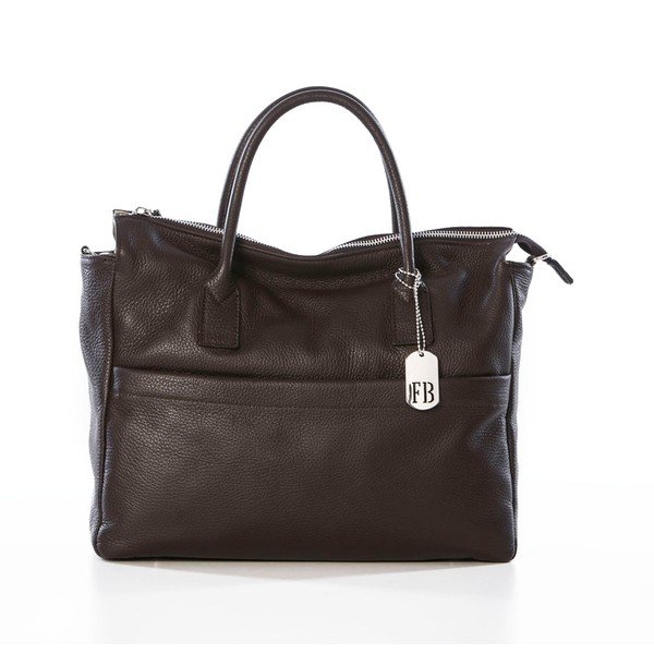 Kožená kabelka Grana Dark Brown