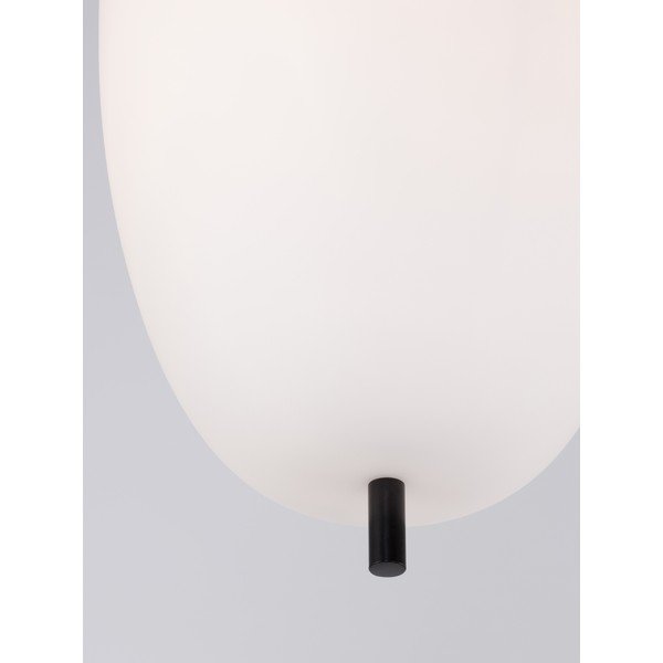 Valge/must klaasist ripplamp ø 27 cm Lato - Nova Luce-image-4