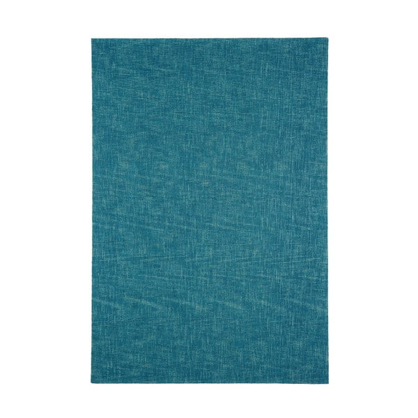 Vlněný koberec Tweed Teal, 170x240 cm
