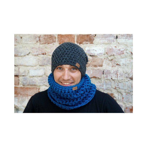 Tumehall käsitsi heegeldatud öine müts - DOKE-image-2