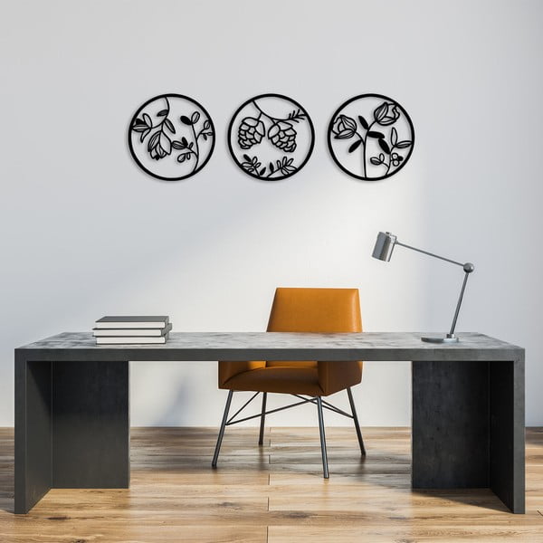 Metallist seinakaunistus Floral - Wallity-image-1