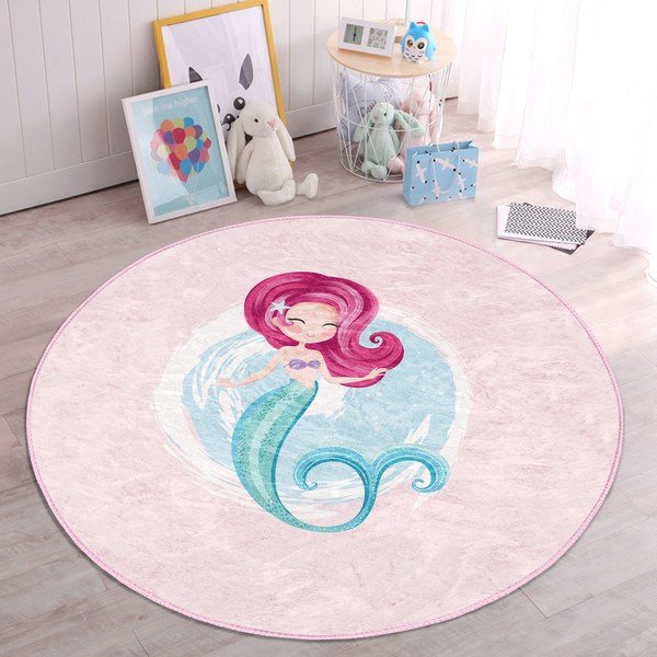 Roosa laste vaip ø 80 cm Comfort - Mila Home-image-4