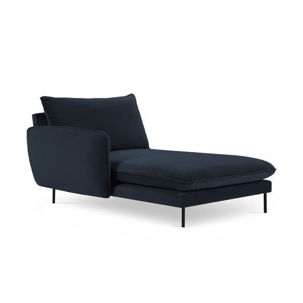 Tumesinine sametne lamamist tugitool (vasakpoolne nurk) Vienna - Cosmopolitan Design-image-3