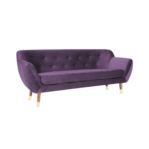 Fialová třímístná pohovka Mazzini Sofas Amelie-image-3